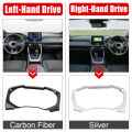 ABS Carbon Car Dashboard Display Trim Frame Cover For Toyota RAV4 XA50 2019 2020 2021 2022 2023 2024 2025 Hybrid Accessories. 