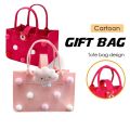 1PC Cute Cartoon Felt Handbag Cartoon Mommy Bag Hundred Day Banquet Gift Shopping Bag Girls' Small Bag. 