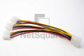 4-Pin Molex Female to Triple 3 4-Pin Molex Male Power Supply Cable Y Splitter Ide Port Power Cord. 