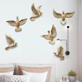 wall hanging 6p pigeon and 5p flamingos set for home decor. 