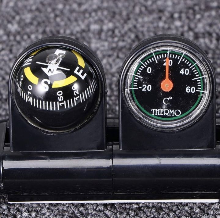 360 Degrees In Car Compass And Temperature Gauge / 360 Degrees Navigation and Temperature measuring