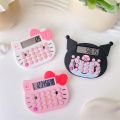 Sanrio Anime Hello Kitty Kawaii Cat Head Calculator Cinnamoroll Kuromi My Melody Convenient Mini Computer Cute Girly Heart. 