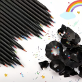 12PCS Rainbow Pencil Colorful Pencil 7-Color Wood Colorful Black Wood Painting Supplies Christmas Halloween Black Friday Gift. 
