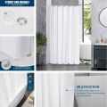 Clear Shower Curtain PEVA Transparent Bathroom Liner Waterproof 180x200CM Bath Curtains Bathroom Mould Proof Curtains with Hooks.