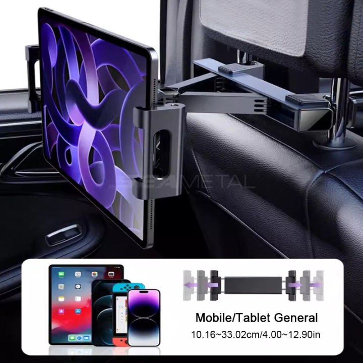 SEAMETAL%20Universal%20Car%20Tablet%20Holder%20360%20Rotation%20Auto%20Back%20Seat%20Headrest%20Mount%20Phone%20Holder%20for%204-12.9%20Inch%20iPad%20iPhone%20-%20Image%207