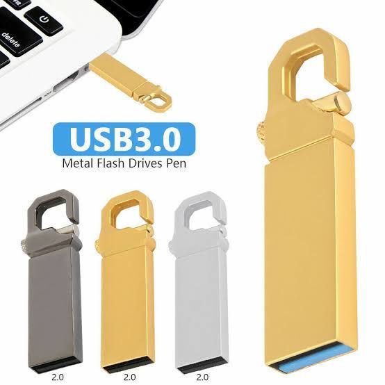Golden 2TB Metal USB Flash Drive Disk High Speed Pen Drive Mini USB China