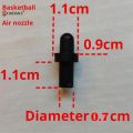 4Pcs Basketball Nozzle Ball Nozzle Replacement Air Leak Repair Valve Core Inflatable Basketballs Football Volleyball Universal. 