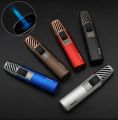 Blue Flame Windproof Lighter Refillable Butane gas Torch Jet Lighter For outdoor Kitchen BBQ. 