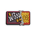 Golden Vip Tickets Enamel Pins Retro Fun Geometry Wonka Brooch Lapel Shirt Collar Badges Jewelry Fans Wholesale.