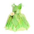 Summer Girls Tinkerbell Fairy Dresses Up for Girls Costume Kids Cosplay Flower Fairy Princess Clothes Christmas Party Outfit.