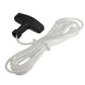 1.2m/3m Start Cord Line Cord Starter Pull Cord Rope with Pull Handle 4mm Universal Generator Pull Cord Durable Mower Accessories. 