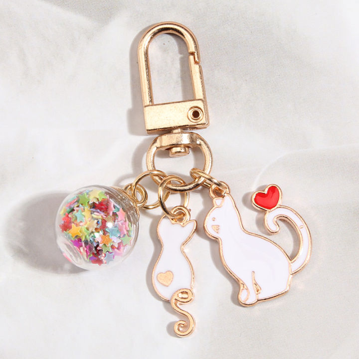 Cartoon%20Enamel%20Shark%20Jellyfish%20Mermaid%20Keychain%20Cat%20Glass%20Beads%20Ball%20Key%20Ring%20For%20School%20Bag%20Accessories%20Headphone%20Cover%20Gifts%20-%20Image%204