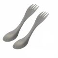 Titanium Spork 2-in-1 Spoon Ultralight Cookware Portable Fork Knife Outdoor Camping Picnic Travel Eco-Friendly Flatware.