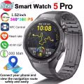 New Watch 5 Smart Watch 5 Pro Men HD AMOLED Screen Heart rate Bluetooth Call IP68 Waterproof Man Smartwatch Holiday .