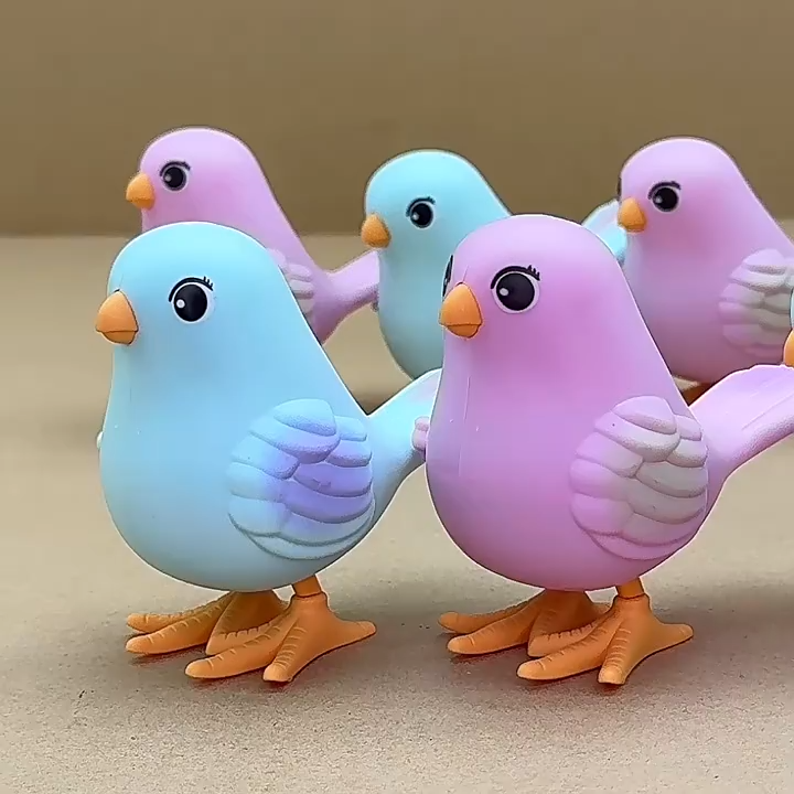 Wind-Up Toy Bouncing Cute Little Bird 10cm Wind-Up Bird-1pcs