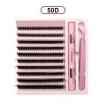 MANJESEN DIY Eyelash Extension Kit 200pcs Individual Lashes Cluster 8-16mm Lash Extension Kit Glue Makeup Tools false eyelashes. 