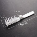 Mini plastic folding hair brush compact pocket size travel comb convenience.