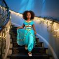 Jasmine Princess Dress for Girls Cosplay Aladdin Magic Lamp Costume Outfit Girls Halloween Kids Birthday Carnival Dance Vestidos.