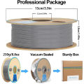 1.75mm PETG 3D Printer Filament 250g High Speed 300mm/s High Strength New Formula Excellent Layer Gray.