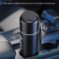USB Powered Car Heating Water Bottle 500ML, 12V 24V Electric Heated Thermos, Portable Travel Cup for Car & Commuting. 