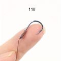 Ackibbik 50pcs Small Size Fishing Hooks With PE Line 3#-12# Pre Tied Fishing Hooks String Hook Sub-line Hook for Carp Fishing.
