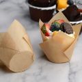 50/100PCS Baking Oil Proof Paper Cups Tulip Cake Paper Cups Baking Shops Dessert Bread Cakes Biscuit Wrap Cases Supplies.