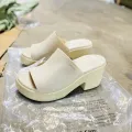 New Crocs high heels slip on shoes daily shipping from Thailand. 