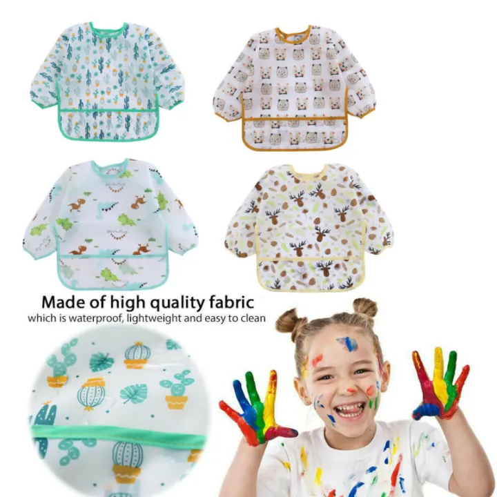 Baby%20Bibs%20New%20Cute%20Children%20Baby%20Stuff%20Toddler%20Waterproof%20Long%20Sleeve%20Art%20Smock%20Feeding%20Bib%20Apron%20for%20Kids%200-6%20Years%20-%20Image%203