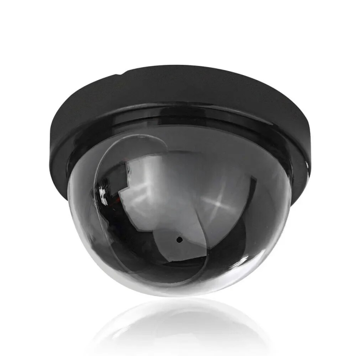 Large White Simulated Camera Light Surveillance Fake Hemisphere Indoor Use No Minimum Illumination No Infrared Light