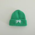 Children Knitted Warm Soft Hat 48-52cm Autumn Winter Girls Boys Windproof Hats with Bow Toddler Cold Proof Cap Kids Thicken Caps. 