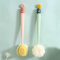 Double Sided Scrubbing Tool Bath Brush Long Handle Soft Fur Bath Brush Detachable Scrubbing Towel Strong Back Rubbing. 