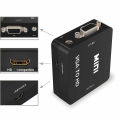 VGA to HDMI-compatible Adapter Converter 1080P HDTV With Audio For Laptop PC to HDTV Projector VGA to HDMI-compatible Adapter. 
