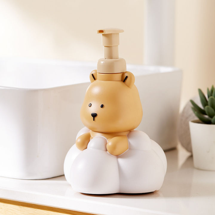 Cartoon%20Cloud%20Bear%20Foaming%20Soap%20Dispenser%20Bathroom%20Hand%20Sanitizer%20Shampoo%20Shower%20Gel%20Refillable%20Pump%20Bottle%20Making%20Foam%20Containe%20-%20Image%202