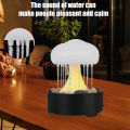 Mushroom Lamp For Home Bedroom Rain Cloud Night Light Portable Fountain Light Warm White Lights. 