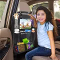 Car Backseat Organizer with Touch Screen Tablet Holder Auto Storage Pockets Cover Car Seat Back Protectors Car Accessories. 
