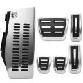 LHD Car Pedals for Volkswagen Polo Vw Golf 4 Bora Beetle RSi GTI R32 for Audi A3 SEAT Leon 1M Toledo 1L Pad Foot Rest Pedal GE. 