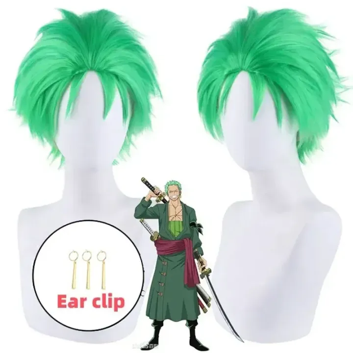 Anime%20Slicked-back%20green%20wig%20Short%20Layer%20Roronoa%20Zoro%20Comic%20Cosplay%20Wigs%20-%20Image%205