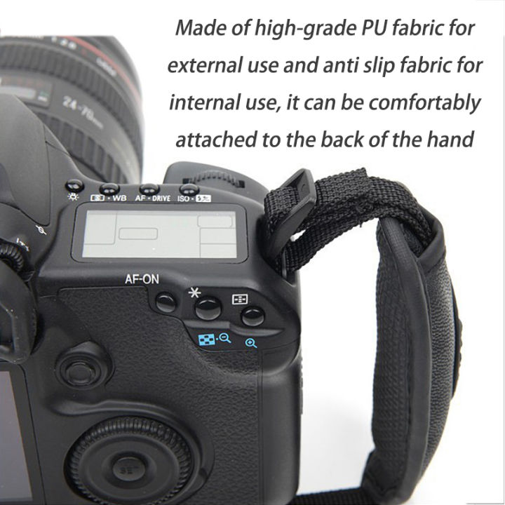 Camera%20Wrist%20Strap%20PU%20Leather%20Hand%20Grip%20Wrist%20Strap%20for%20DSLR%20Cameras%20Suitable%20for%20%20%20High%20Quality%20Black%20PU%20Wrist%20Strap%20-%20Image%203