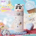 350ml Sanrio Stainless Steel Cartoon Thermos Shin-chan Dollcup Cosplay Child Vacuum Flask Water Bottle  Cup for Kids. 