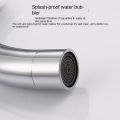 Kitchen faucet Replacement Stainless Steel Sink Tap Spout Pipe Fittings Single Handle Connection Cardan Tube Rotates Large Bend.