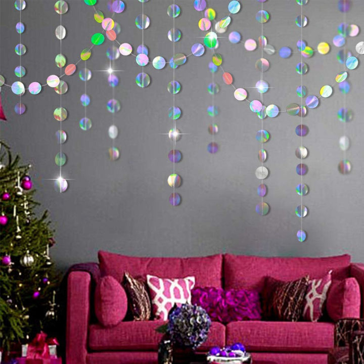 3.75M%2012.3ft%20Paper%20Banner%20Birthday%20Party%20Decoration%20First%201st%20Kids%20Boy%20Girl%20Adult%20Laser%20Silver%20Garland%20Wedding%20Baby%20Shower%20-%20Image%205