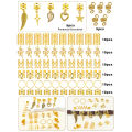 70Pcs Alloy Mixed Style Hair Ring Set Of Hair Accessories DIY Dreadlock Boho Style For Women Music festival party（Valentine'Day). 