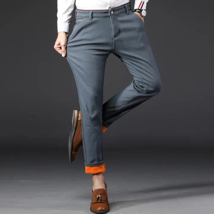 Winter%20Men%20Korean%20Fashion%20Straight%20Leg%20Pants%20Winter%20Snow%20Warm%20Thermal%20Thicken%20Casual%20Pants%20New%20Fleece%20Slim%20Fit%20Business%20Trousers%20-%20Image%203