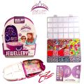 Jewellery Backpack Playset for Girls - DIY Beads Bracelet & Necklace Making Kit - Portable Pretend Play Jewelry Toy for Kids Age 3+ - Girls Jewellery Making Kit with Beads - Jewelry Kit for Kids 3+ - Gift Toy for Girls - Backpack Toy Set. 