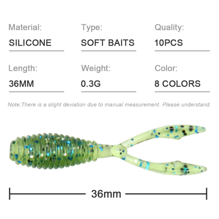 Spinpoler%20AJING%20Soft%20Fishing%20Lures%20Rockfish%2010pcs/lot%200.3g%2036mm%20Twin%20Tail%20Artificial%20Wobbler%20Ocean%20Rock%20Silicone%20Shad%20Worm%20Bait%20-%20Image%203