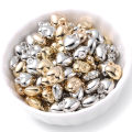 iYOE 50pcs 6-18mm Gold Color Heart Charms CCB Plastic Spacer Beads For Making Bracelet Earring Necklace Pendant DIY Jewelry.