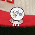 1 Pcs Golf Ball Marker For Golfers Golf Cap Clips With Magnet Mark Golf Ball Position Removable Metal Drop Ship.