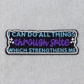 Inspirational Quotes Patch Embroidered Patches On Clothes Iron On Patches For Clothing DIY Patch Jackets Sew Stickers. 