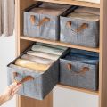 3Pcs Wardrobe Portable Clothes Organizing Storage Box. 