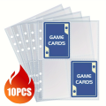 Four-pocket Trading card sleeve page, 6 hole three-layer, suitable for TCG cards, sports card, etc. 